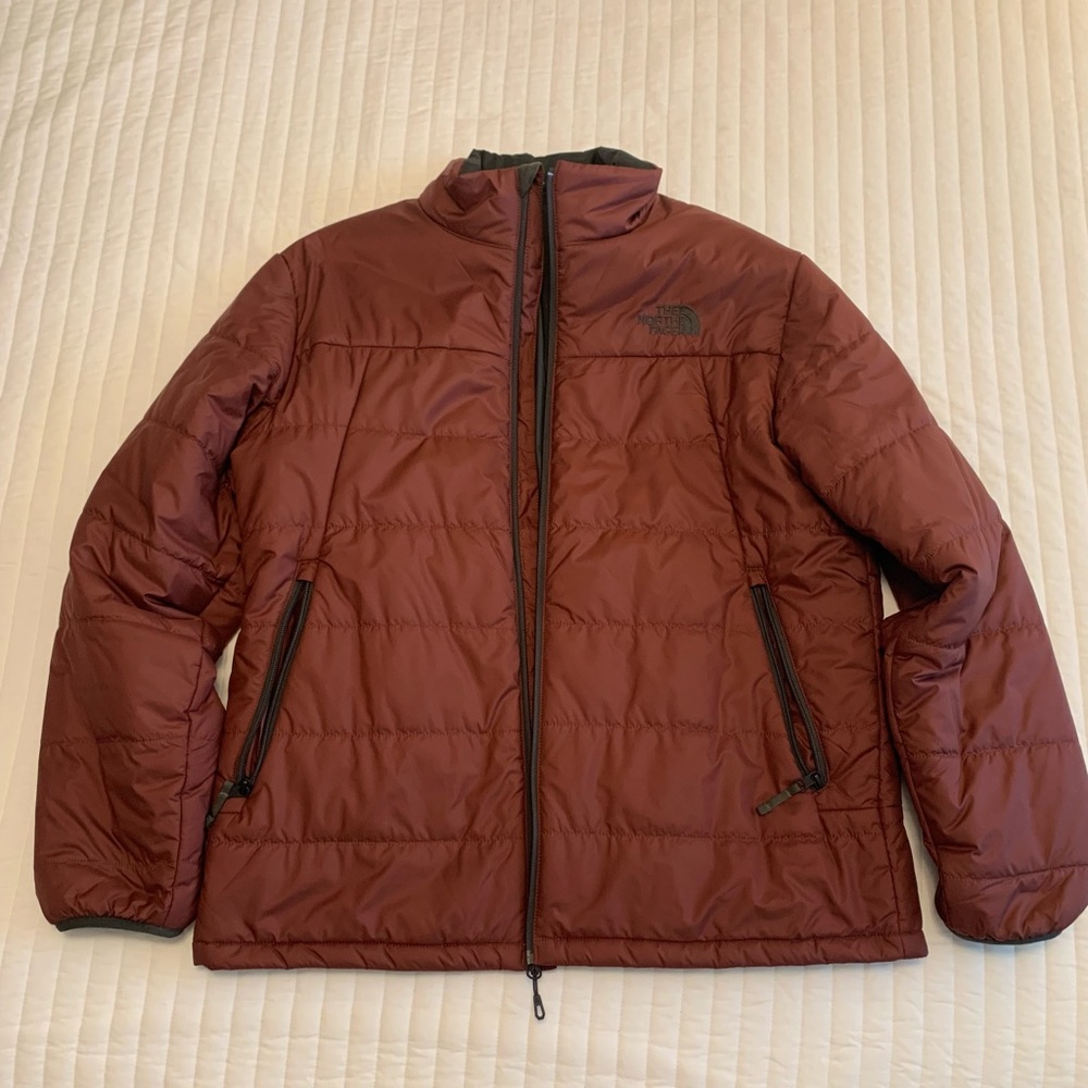 The North Face Puffer Jacket | Maroon | Large